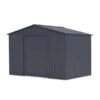 Sinolily Archer C Tuinhuis Met Dubbele Schuifdeur - 5,29 M² - Antraciet -Buitentuinwinkel 1675940458 1 600