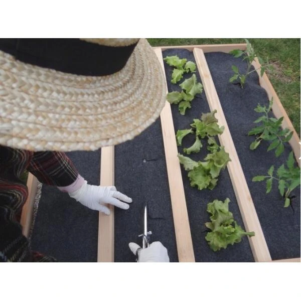 Gronddoek In Vilt Voor Vierkante Moestuin 120 × 120 Cm 4 Gronddoek In Vilt Voor Vierkante Moestuin 120 × 120 Cm - Afbeelding 2