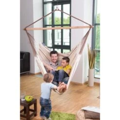 LA SIESTA Hangstoel Habana Kingsize - Nougat -Buitentuinwinkel habana nougat organic cotton kingsize hammock chair 1609770145 628 600