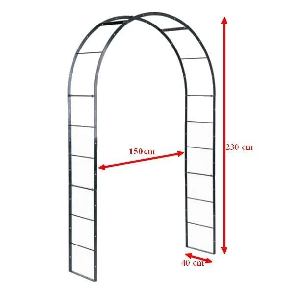 Rozenboog Massief Groen 150 × 40 × 230 Cm 5 Rozenboog Massief Groen 150 × 40 × 230 Cm - Afbeelding 3
