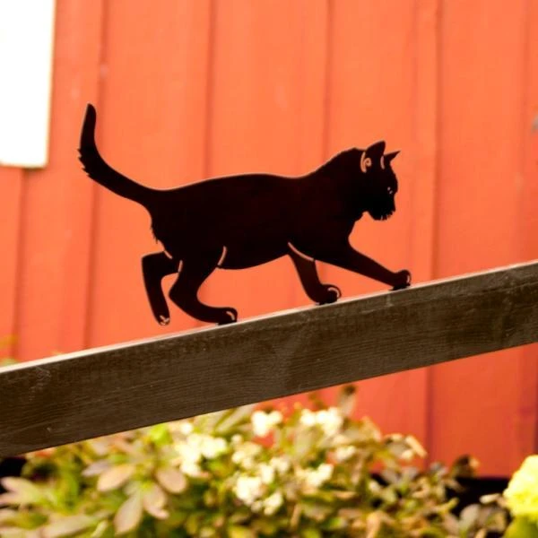 Silhouette Balancerende Kat - Decoratief 4 Silhouette Balancerende Kat - Decoratief - Afbeelding 2