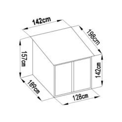 Sinolily Niki A Fietsenberging - Voor 2 Fietsen -Buitentuinwinkel sinolily fietsenberging 2 fietsen 1675952882 1 600