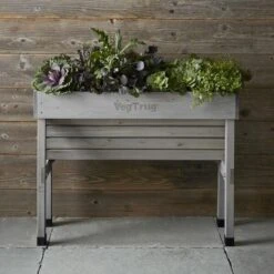 Vegtrug Verhoogde Kweektafel Grijs - 100 × 80 × 80 Cm 7 Vegtrug Verhoogde Kweektafel Grijs - 100 × 80 × 80 Cm -Buitentuinwinkel vegtrug grijs 1 m 1517220431 1 600